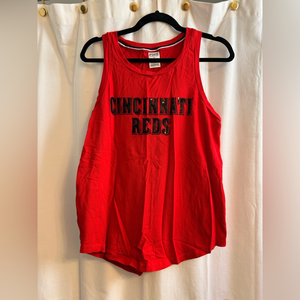 Cincinnati Reds Pink Tank Top